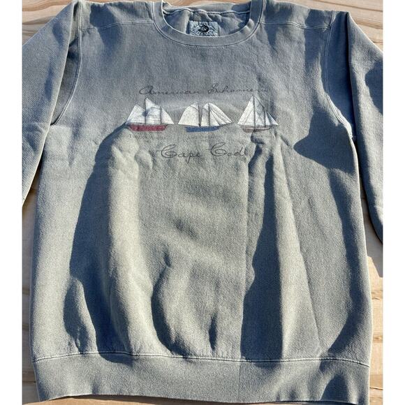 VINTAGE AMERICAN SCHOONERCape Cod Pullover Sweater By American Pigment SIZE L - Picture 2 of 6